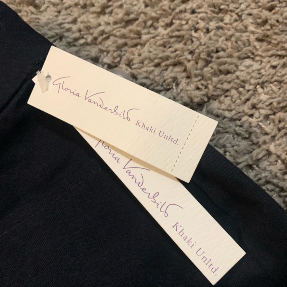 NWT Gloria Vanderbilt Black Charlene Pants 14 Short - Picture 5 of 8